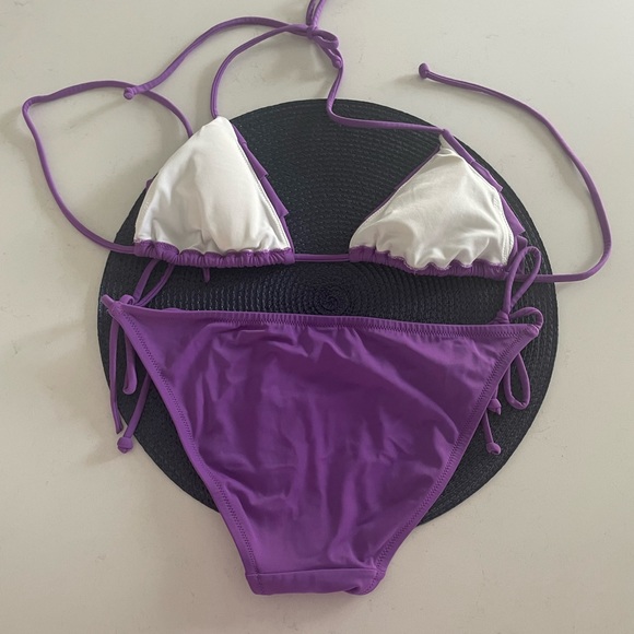 Victorias Secret Ruffle String Bikini - Picture 2 of 5